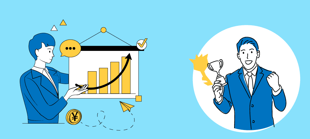 評価制度を示すイラスト